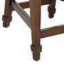 6_55 Downing Street Aiden 24" High Walnut and Linen Counter Stool more views
