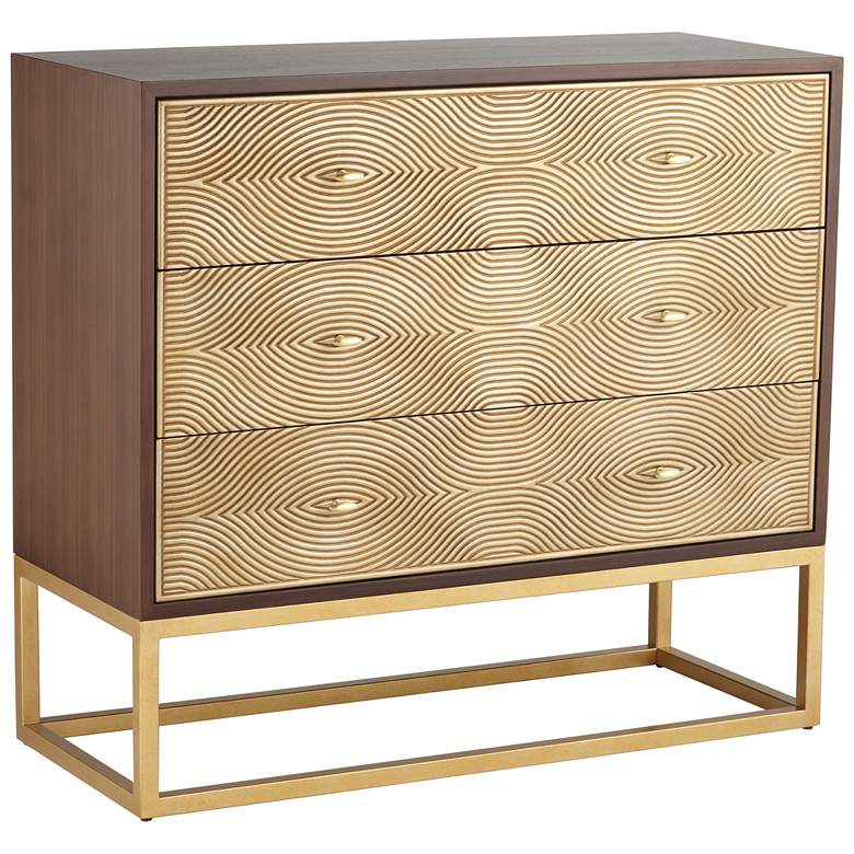 Image 3 55 Downing Street Alban 39" Wide Modern Luxe 3-Drawer Chest