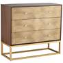 3_55 Downing Street Alban 39" Wide Modern Luxe 3-Drawer Chest