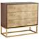 55 Downing Street Alban 39" Wide Modern Luxe 3-Drawer Chest