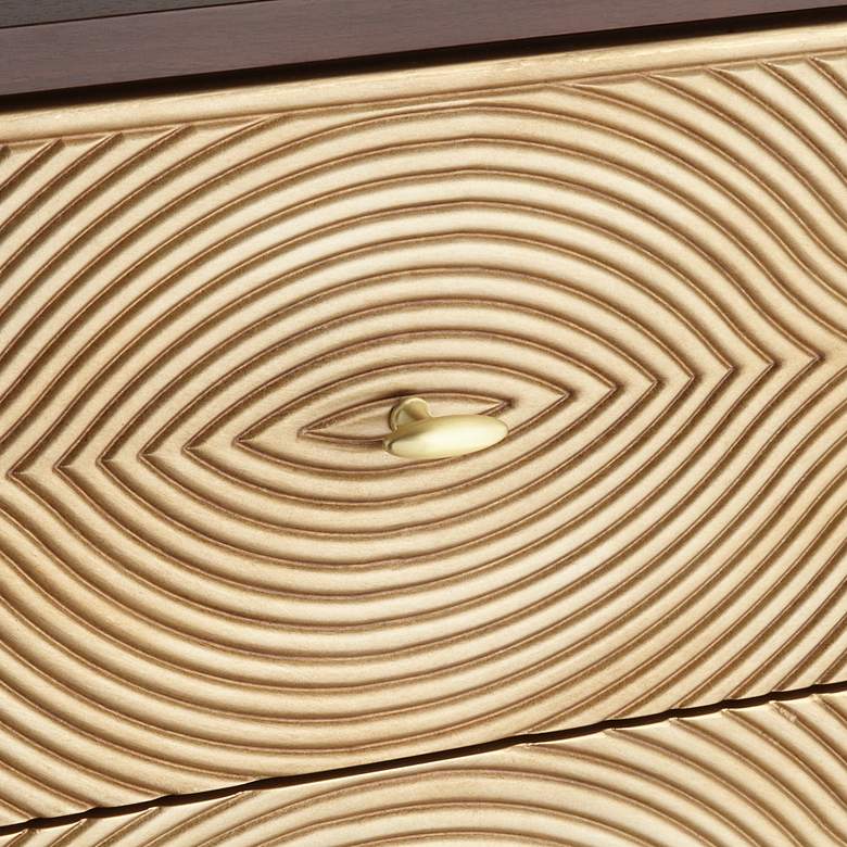 Image 4 55 Downing Street Alban 39" Wide Modern Luxe 3-Drawer Chest more views