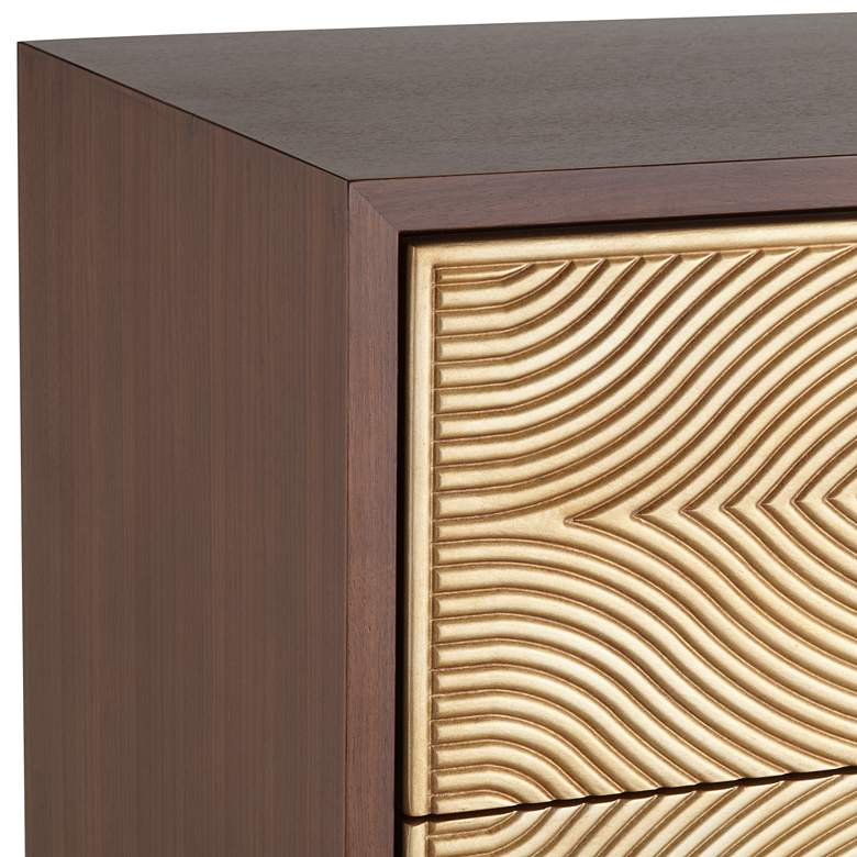 Image 6 55 Downing Street Alban 39" Wide Modern Luxe 3-Drawer Chest more views