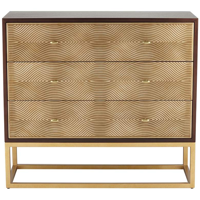Image 7 55 Downing Street Alban 39" Wide Modern Luxe 3-Drawer Chest more views