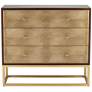 7_55 Downing Street Alban 39" Wide Modern Luxe 3-Drawer Chest more views