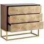 55 Downing Street Alban 39" Wide Modern Luxe 3-Drawer Chest in scene