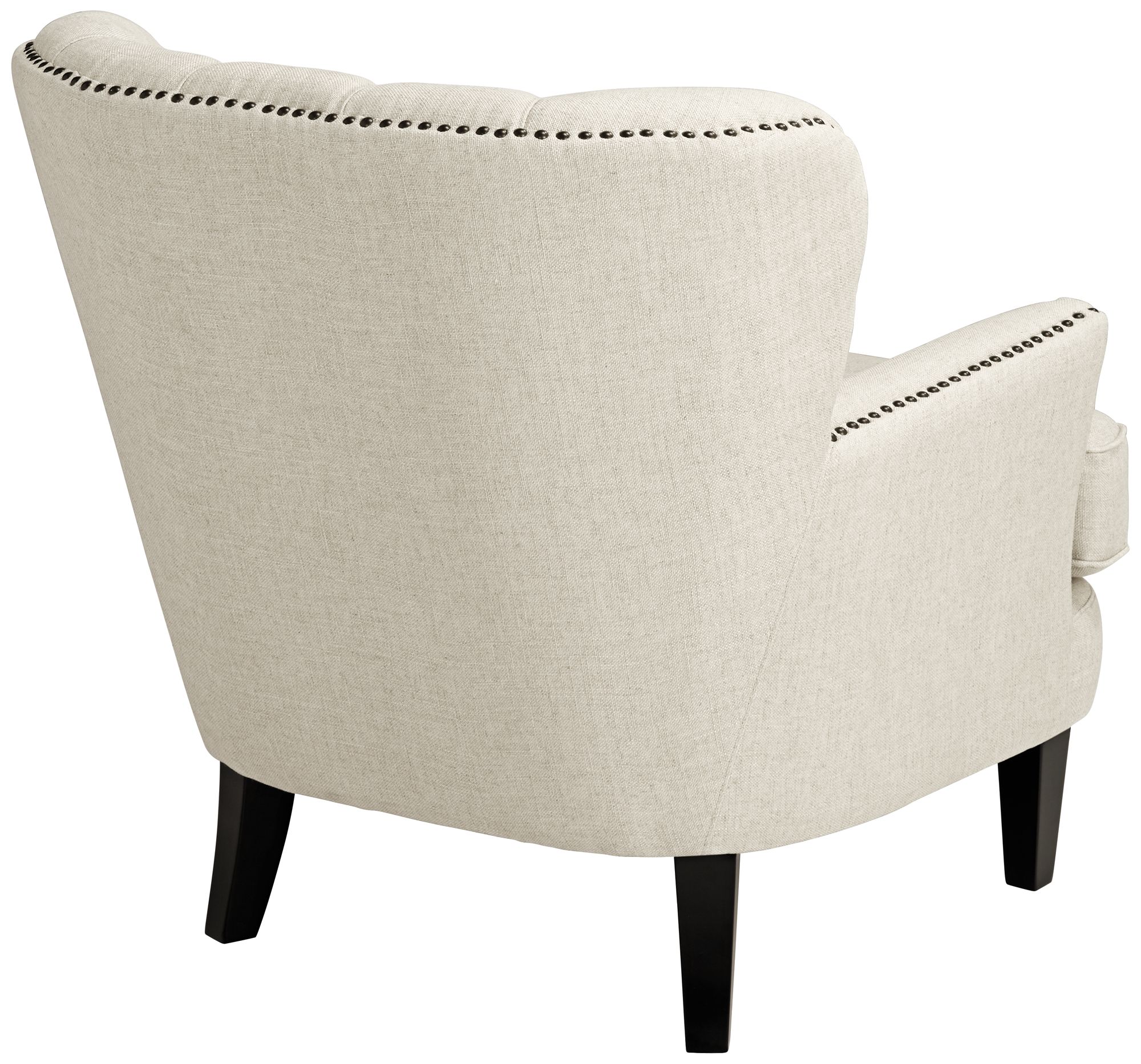 55 Downing Street Asher Brussels Linen Accent Chair in scene
