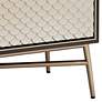 6_55 Downing Street Auric 35 1/2" Wide Mahogany and Brass Modern Cabinet more views