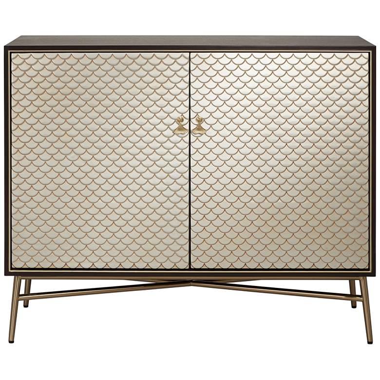Image 7 55 Downing Street Auric 35 1/2" Wide Mahogany and Brass Modern Cabinet more views