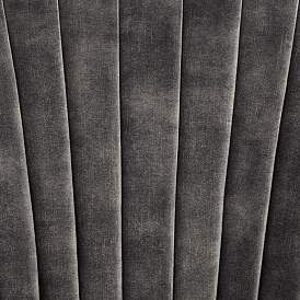 Image4 of 55 Downing Street Austen 28" Wide Tufted Charcoal Gray Velvet Armchair more views