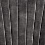 4_55 Downing Street Austen 28" Wide Tufted Charcoal Gray Velvet Armchair more views