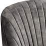 5_55 Downing Street Austen 28" Wide Tufted Charcoal Gray Velvet Armchair more views