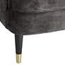 7_55 Downing Street Austen 28" Wide Tufted Charcoal Gray Velvet Armchair more views