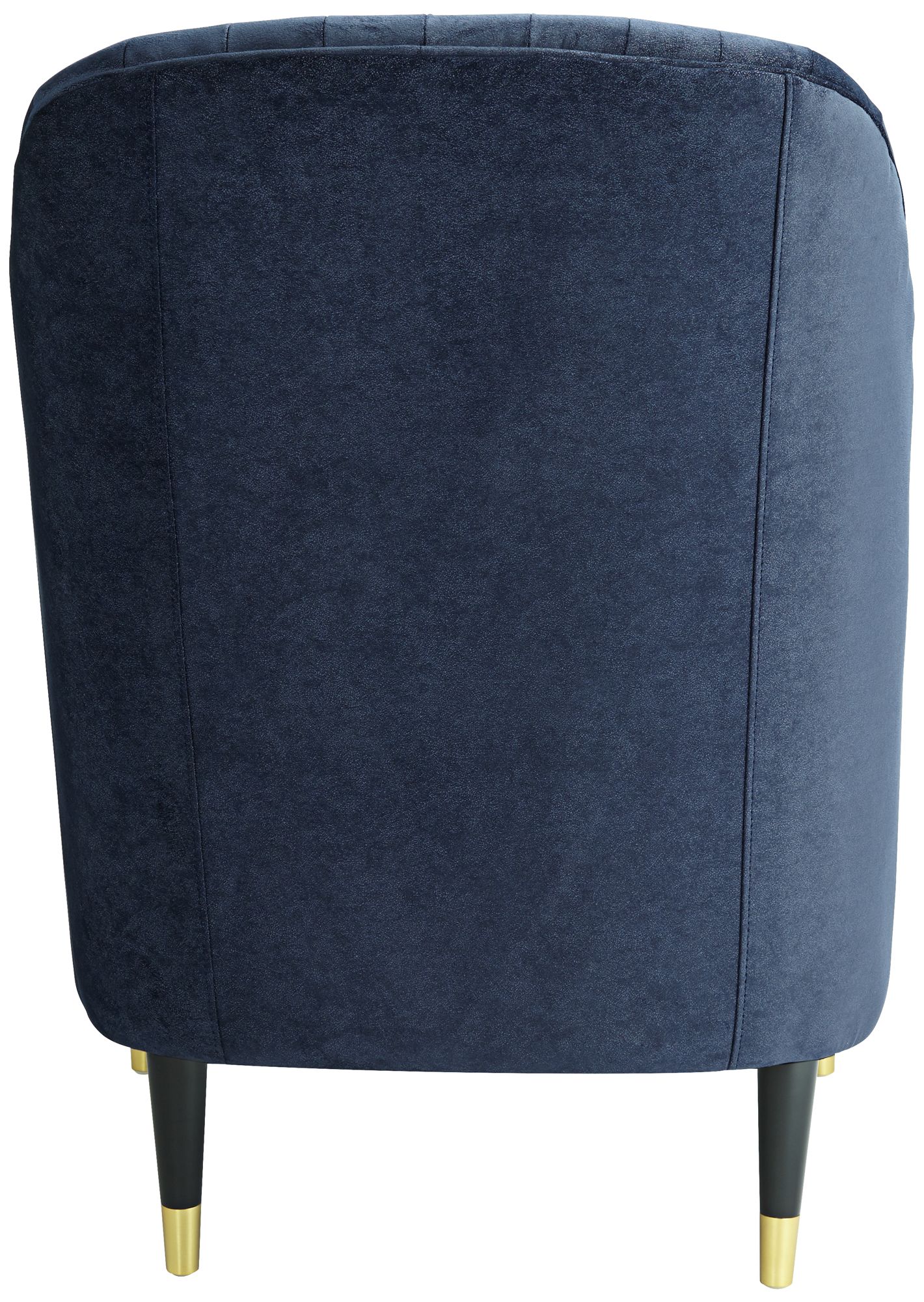 55 Downing Street Austen 28" Wide Tufted Navy Blue Velvet Armchair in scene
