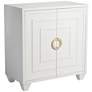 3_55 Downing Street Bertolli 30" Wide White Modern Luxe Accent Cabinet