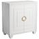 55 Downing Street Bertolli 30" Wide White Modern Luxe Accent Cabinet