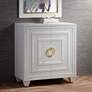 2_55 Downing Street Bertolli 30" Wide White Modern Luxe Accent Cabinet