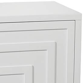 Image5 of 55 Downing Street Bertolli 30" Wide White Modern Luxe Accent Cabinet more views