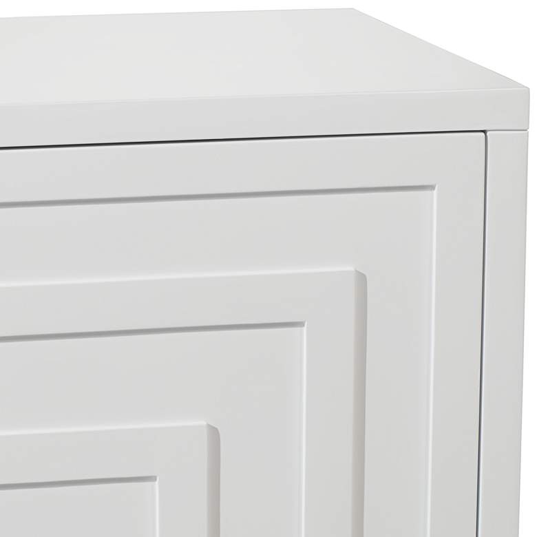 Image 5 55 Downing Street Bertolli 30" Wide White Modern Luxe Accent Cabinet more views