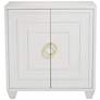 7_55 Downing Street Bertolli 30" Wide White Modern Luxe Accent Cabinet more views
