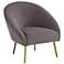 55 Downing Street Bree 28 1/4" Wide Modern Gray Fabric Accent Chair