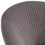 3_55 Downing Street Bree 28 1/4" Wide Modern Gray Fabric Accent Chair more views