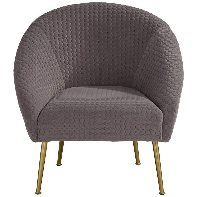 Image 7 55 Downing Street Bree 28 1/4" Wide Modern Gray Fabric Accent Chair more views