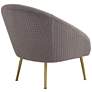 55 Downing Street Bree 28 1/4" Wide Modern Gray Fabric Accent Chair