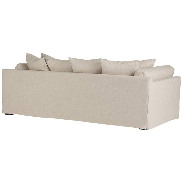 Image 7 55 Downing Street Chateau 98 3/4" Wide Linen Fabric Slipcover Sofa more views