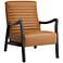 55 Downing Street Columbe Camel Faux Leather Modern Lounge Chair