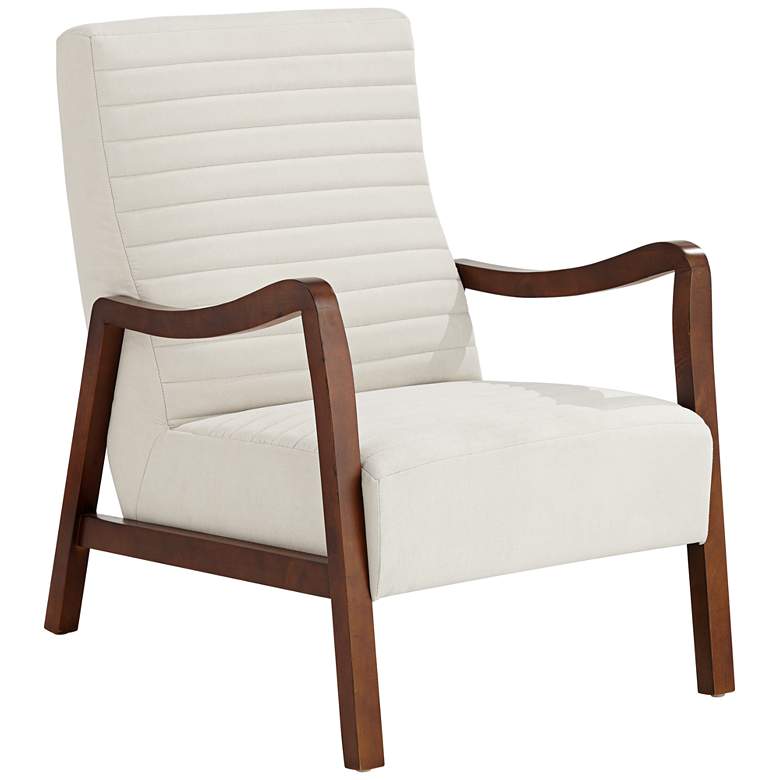 Image 2 55 Downing Street Columbe Soft Cream Fabric Modern Lounge Arm Chair