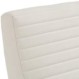 Image4 of 55 Downing Street Columbe Soft Cream Fabric Modern Lounge Arm Chair more views