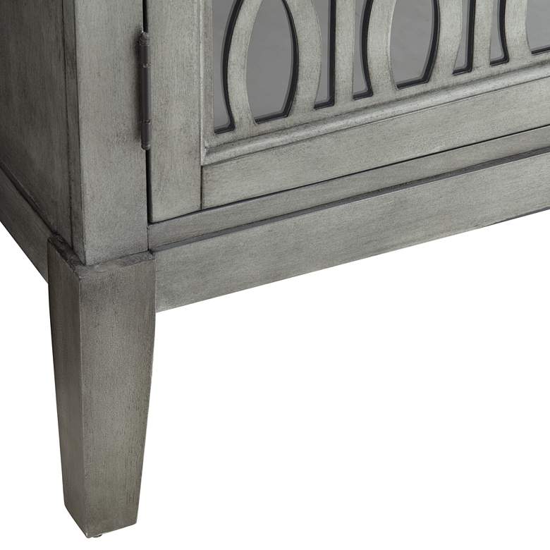 Image 5 55 Downing Street Elias 36 inch Wide Gray Wood 2-Shelf Decorative Cabinet more views
