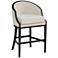 55 Downing Street Jasper 31" High Oatmeal Fabric Bar Chair Stool