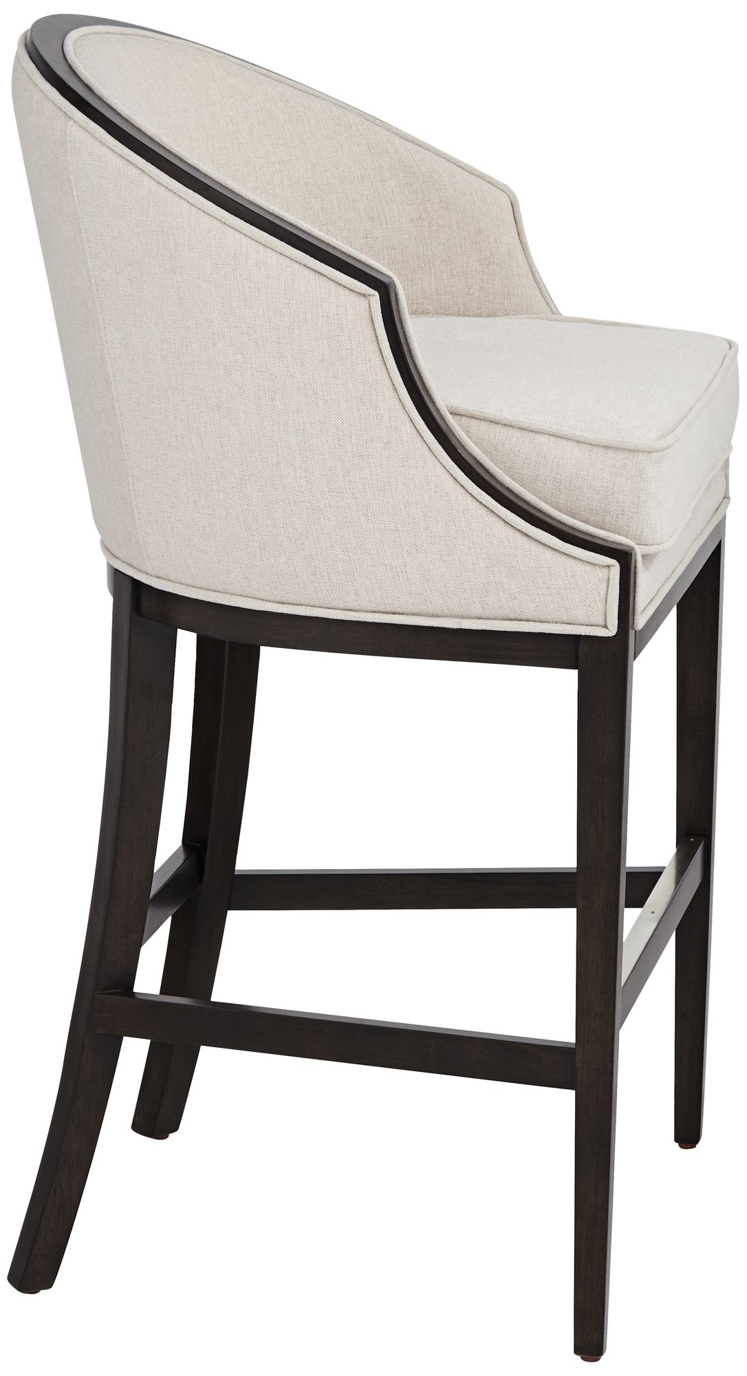 55 Downing Street Jasper 31" High Oatmeal Fabric Bar Chair Stool