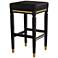 55 Downing Street Jaxon 31 1/4" High Black Faux Leather Barstool