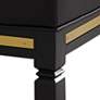 4_55 Downing Street Jaxon 31 1/4" High Black Faux Leather Barstool more views