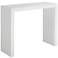 55 Downing Street Jessa 50" Wide Modern Gloss White Bar Table