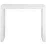 4_55 Downing Street Jessa 50" Wide Modern Gloss White Bar Table more views