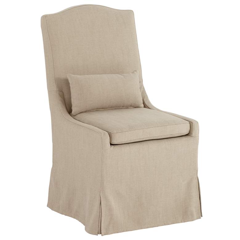 Image 3 55 Downing Street Juliete Hamlet Pebble Slipcover Dining Chair