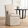 55 Downing Street Juliete Hamlet Pebble Slipcover Dining Chair in scene