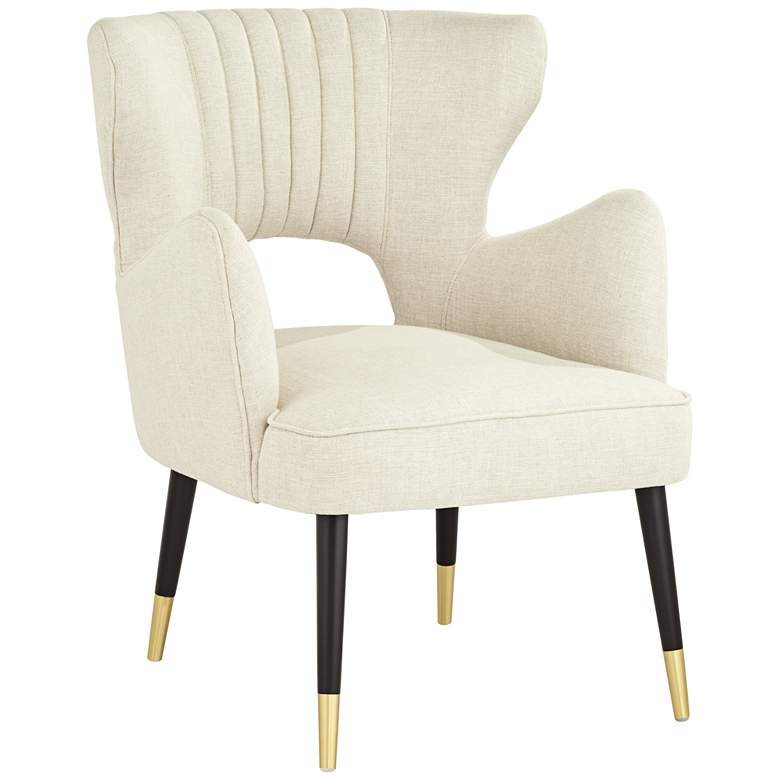 Image 2 55 Downing Street Kara 26 1/4" Wide Oatmeal Fabric Modern Armchair