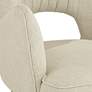 5_55 Downing Street Kara 26 1/4" Wide Oatmeal Fabric Modern Armchair more views
