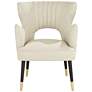 7_55 Downing Street Kara 26 1/4" Wide Oatmeal Fabric Modern Armchair more views