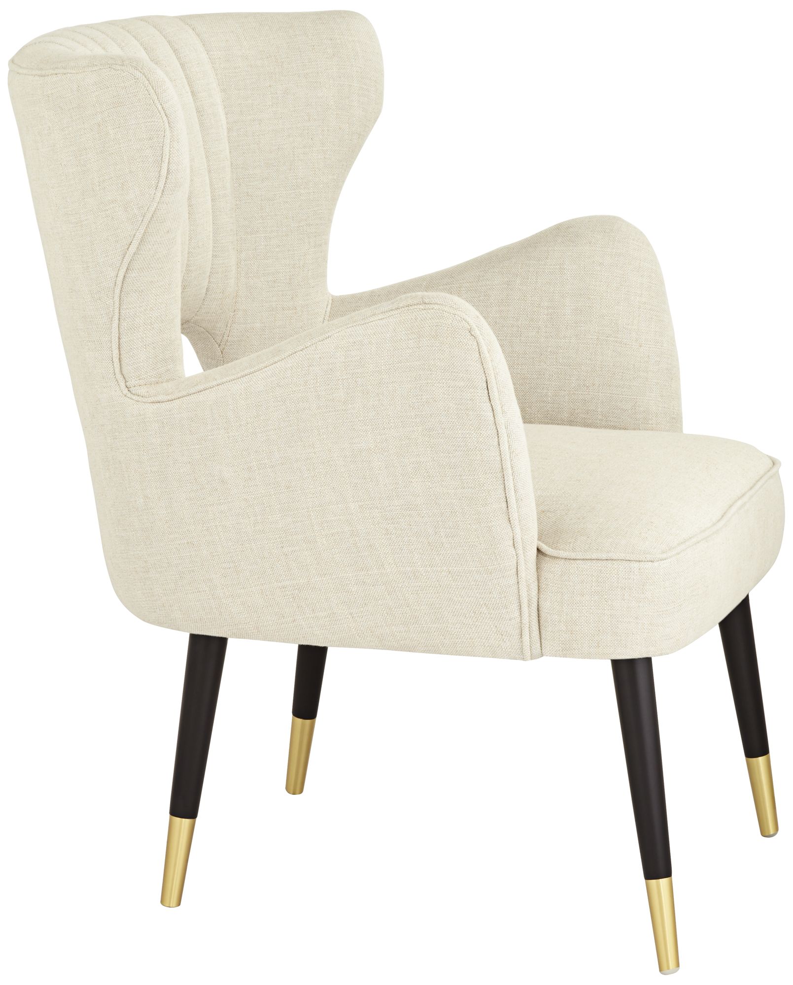 55 Downing Street Kara 26 1/4" Wide Oatmeal Fabric Modern Armchair