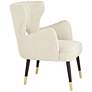55 Downing Street Kara 26 1/4" Wide Oatmeal Fabric Modern Armchair