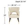 55 Downing Street Kara 26 1/4" Wide Oatmeal Fabric Modern Armchair