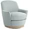55 Downing Street Kathleen 32 3/4" Wide Light Blue Swivel Chair
