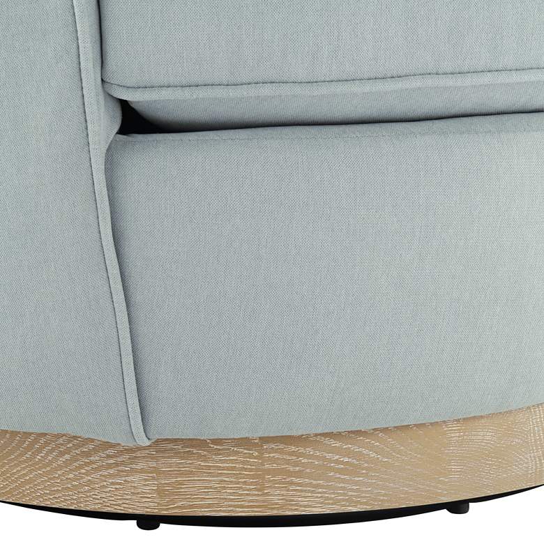 Image 6 55 Downing Street Kathleen 32 3/4" Wide Light Blue Swivel Chair more views