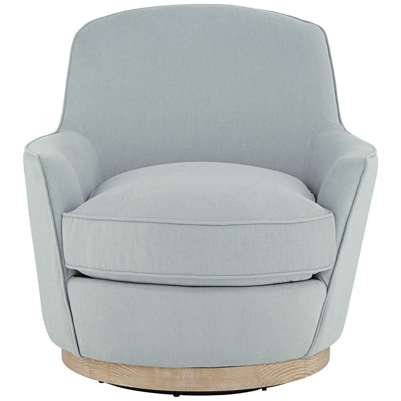 Image 7 55 Downing Street Kathleen 32 3/4" Wide Light Blue Swivel Chair more views