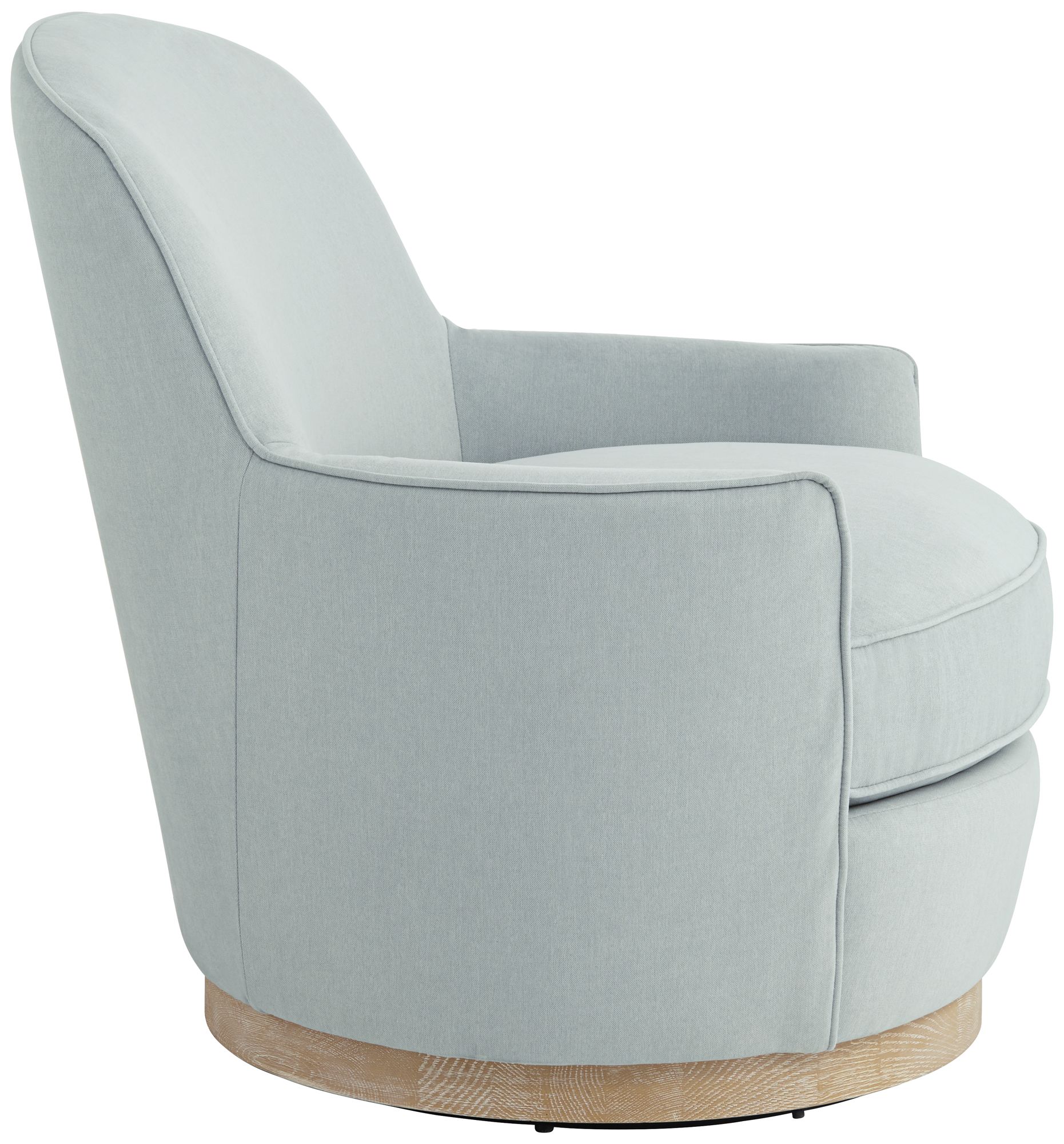 55 Downing Street Kathleen  32 3/4" Wide Light Blue Swivel Chair